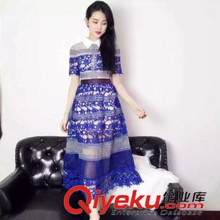 5.6 新款 2089 韓國東大門代購實(shí)拍夏季新款淑女風(fēng)gd碎花鏤空長裙連衣裙
