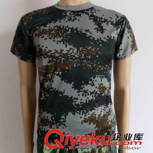 純棉T恤 廠家大量供應(yīng)軍訓(xùn)迷彩服T恤汗衫各種花型質(zhì)量好價格低混應(yīng)訂購原始圖片2