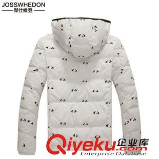 2015男款杰仕維登折扣區(qū) josswhedon2015爆款羽絨服男冬季精品連帽加厚修身外套眼睛白鴨絨