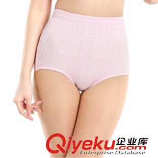 內褲 火拼維多利亞女士內褲全棉高腰塑身平腹提臀女士無縫平角內褲批發原始圖片2