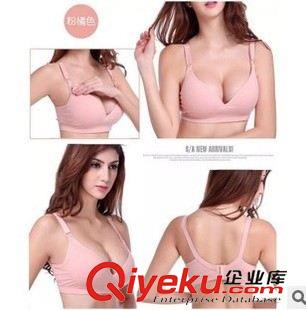 文胸 廠家批發大碼哺乳一片式無鋼圈無痕孕婦內衣 上開扣哺乳文胸原始圖片3