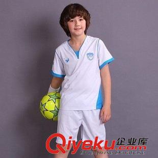 藍球服 足球服 童裝男童夏裝2014新品兒童運動套裝男大童足球服短褲套裝薄原始圖片2