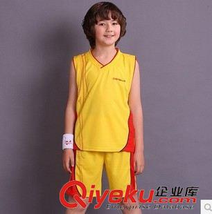 藍球服 足球服 童裝男童夏裝2014新品兒童運動套裝男大童籃球服背心短褲套裝薄原始圖片2