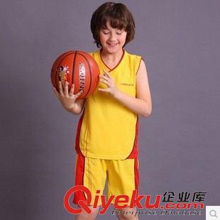 藍球服 足球服 童裝男童夏裝2014新品兒童運動套裝男大童籃球服背心短褲套裝薄原始圖片3