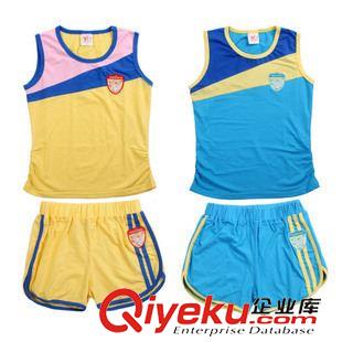 經(jīng)典運動 橙火童裝 女童 夏裝2012 奧黛爾純棉背心+熱褲 運動兩件套裝2013原始圖片2