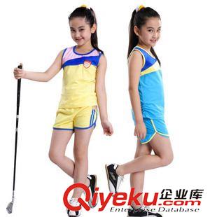 經(jīng)典運動 橙火童裝 女童 夏裝2012 奧黛爾純棉背心+熱褲 運動兩件套裝2013原始圖片3