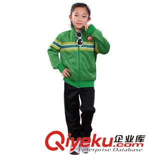 休閑運動 2014春秋爆款 男童女童套裝 兒童運動校服 彩條風(fēng)格 大眾款原始圖片3