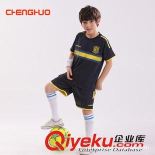 球類運動 男童裝中大童運動套裝足球套裝小學生兒童休閑運動服2015夏裝新款原始圖片2