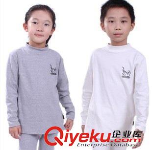 女童長(zhǎng)袖T恤 2013兒童保暖內(nèi)衣男童女童純棉睡衣原始圖片3