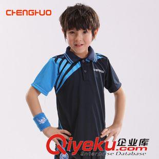 女童短袖T恤 中大童裝男童女童兒童運動休閑短袖T恤翻領polo衫羽毛球乒乓球服原始圖片2