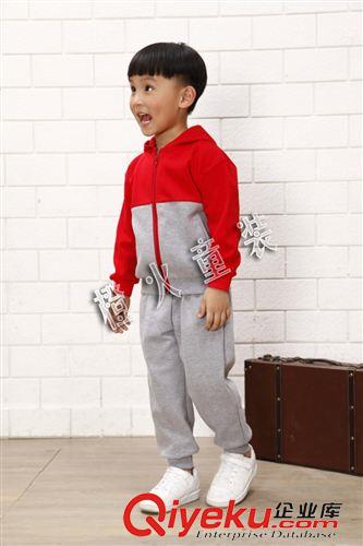 活動服定制 學生校服/春秋季幼兒園園服/厚款套裝兒童運動服訂做SDH201301原始圖片3