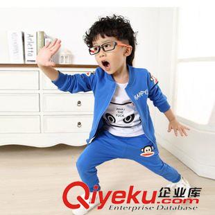 ╟ 套裝 童裝女童套裝男童春款2015新款兒童長袖潮中大童裝運動衛衣三件套原始圖片3