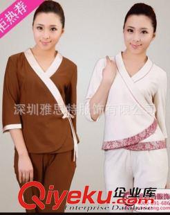 美容師工作服 廠家定做美容技師服、秋冬新款長袖技師服、桑拿技師工作服定做原始圖片2