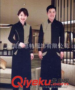 服務(wù)員工作服 酒店服裝，jdfw員服裝，餐廳服裝，定做，酒店餐廳服務(wù)員服裝原始圖片3