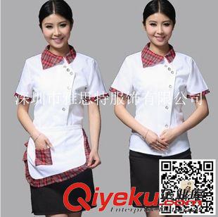 服務(wù)員工作服 供應(yīng)西餐廳工作服,餐飲服裝，中餐廳服裝訂制原始圖片2