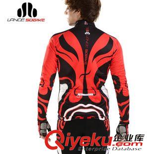 騎行服 速盟 LANCE SOBIKE 秋冬長袖抓絨騎行服套裝-臉譜 保暖騎行服套裝原始圖片3