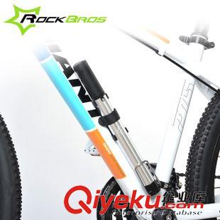 打氣筒 ROCKBROS自行車打氣筒便攜迷你高壓打氣筒腳踏山地車打氣筒法美嘴原始圖片2
