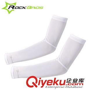 束褲帶 袖套  腿套 ROCKBROS自行車袖套 夏季騎行袖套 冰絲萊卡速干防曬袖套 男女款原始圖片2