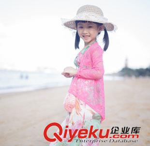 親子帽子 新款 夏天兒童帽子批發 縷空紙草 淑女蕾絲帶漁夫帽 遮陽帽 草帽