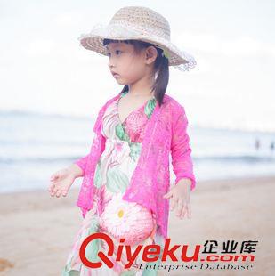 親子帽子 2013韓版新款夏季親子款兒童蕾絲鏤空亞麻草帽大檐帽草編帽批發(fā)原始圖片2