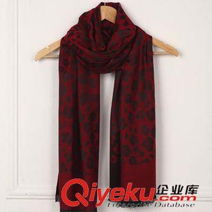 雪紡絲巾 2014{zx1}款韓版仿真絲豹紋空調披肩保暖超長流蘇仿真絲披肩批發原始圖片2