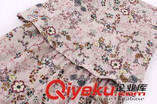 2015年7月1上新 歐美風(fēng)2015夏季女裝新款  休閑時(shí)尚假兩件碎花印花吊帶長裙原始圖片3