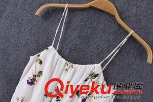 2015年7月1上新 2015夏季女裝新款   歐美風休閑時尚印花吊帶連體短褲原始圖片2