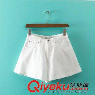 2015年6月2上新 2015夏季女裝新款  休閑時(shí)尚大喇叭褲腳牛仔裙褲闊腿褲短褲