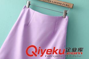 2015年4月22上新 2015夏季女裝新款  韓版時(shí)尚景甜同款卡通印花T恤+半裙套裝原始圖片3