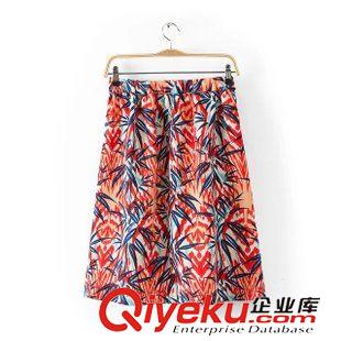 2015年4月22上新 2015春季女裝新款   歐美風休閑時尚V領(lǐng)水墨畫撞色襯衫