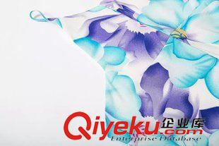 2015年4月16上新 2015夏季女裝新款   歐美風(fēng)休閑時(shí)尚不規(guī)則印花連衣裙原始圖片3