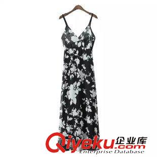 2015年4月16上新 2015夏季女裝新款  歐美風時尚新款圓領拉鏈印花短袖連衣裙