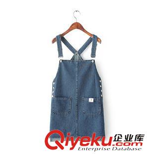 2015年4月15上新 2015夏季女裝新款  歐美風時尚金色紐扣飾紗籠裙褲裙