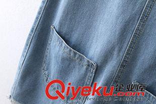 2015年4月15上新 2015夏季女裝新款  韓版休閑時尚牛仔背帶短褲吊帶連體褲原始圖片3
