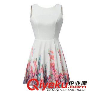 2015年4月15上新 2015夏季女裝新款   韓版時尚棒棒糖女孩頭寬松短款連衣裙