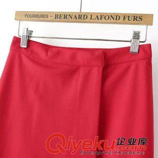 2015年4月15上新 歐美風(fēng)2015夏季女裝新款  A時(shí)尚高腰純色A字裙半身裙原始圖片2