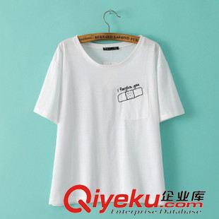 2015年4月10上新 2015夏季女裝新款  歐美風(fēng)休閑時尚圓領(lǐng)wfbfxc色燙鉆T恤