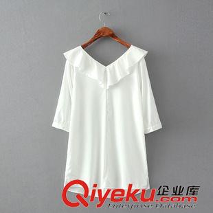 2015年4月4上新 2015夏季女裝新款  韓版時(shí)尚V領(lǐng)百褶擺純色背心裙