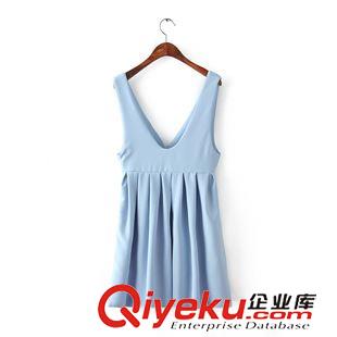 2015年4月4上新 2015夏季女裝新款 韓版時尚蕾絲拼接波浪裙擺短袖長款連衣裙