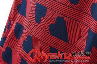 2015年4月3上新 2015夏季女裝新款  韓版休閑時尚圓領(lǐng)顯瘦荷葉邊短袖連衣裙原始圖片3