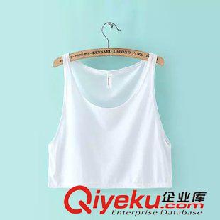 背心 2015秋季女裝新款   歐美風(fēng)休閑時(shí)尚掛脖無(wú)袖純色背心