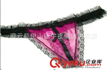 女士內褲 午夜魅力情趣 新款內褲， 黑色玫紅 內褲k34原始圖片2