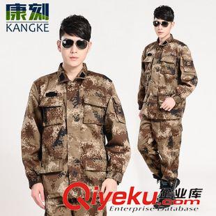 秋冬服 新式荒漠冬作訓(xùn)服 耐磨防寒訓(xùn)練服軍迷野戰(zhàn)迷彩服套裝批發(fā)