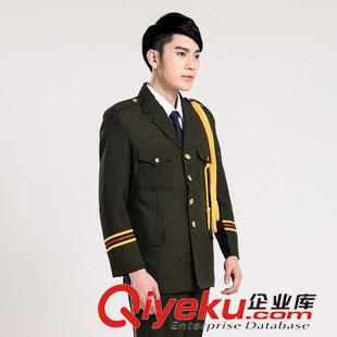 表演演出服 廠家直銷新款演示服裝春秋禮服表演服綠色文工團演出服 套裝定制原始圖片2