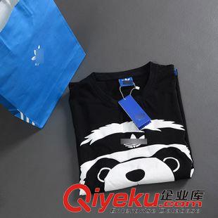 T恤   秋款男裝2015新品t恤男士 潮爆大熊貓男式印花t恤3094外貿原始圖片2