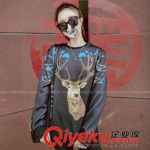 10月6日上新 7452 2015冬季新款毛毛絨連兔帽松緊袖口中長(zhǎng)款外套