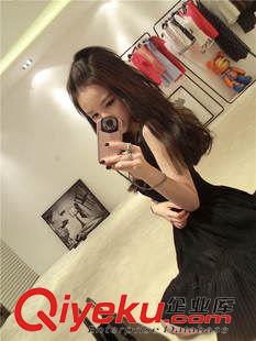 連衣裙 5385 2015新款女裝純棉無袖百褶裙針織裙原始圖片3