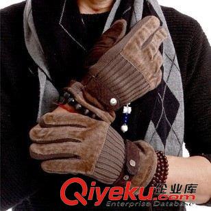 女款 伙拼 熱賣zp豬皮手套男女冬季加厚加絨保暖防風騎車電動車防滑