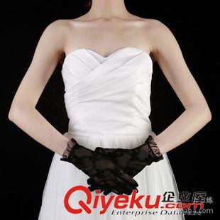 夏季防曬手套 批發(fā)夏季優(yōu)雅蕾絲防曬短款蝴蝶結(jié)開(kāi)車(chē)防紫外線(xiàn)手套婚紗配件手套原始圖片2