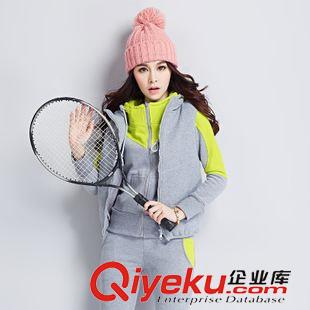 運(yùn)動(dòng)休閑套裝 ＃2015女秋冬裝新款韓版女裝休閑運(yùn)動(dòng)套裝加絨加厚衛(wèi)衣三件套女裝
